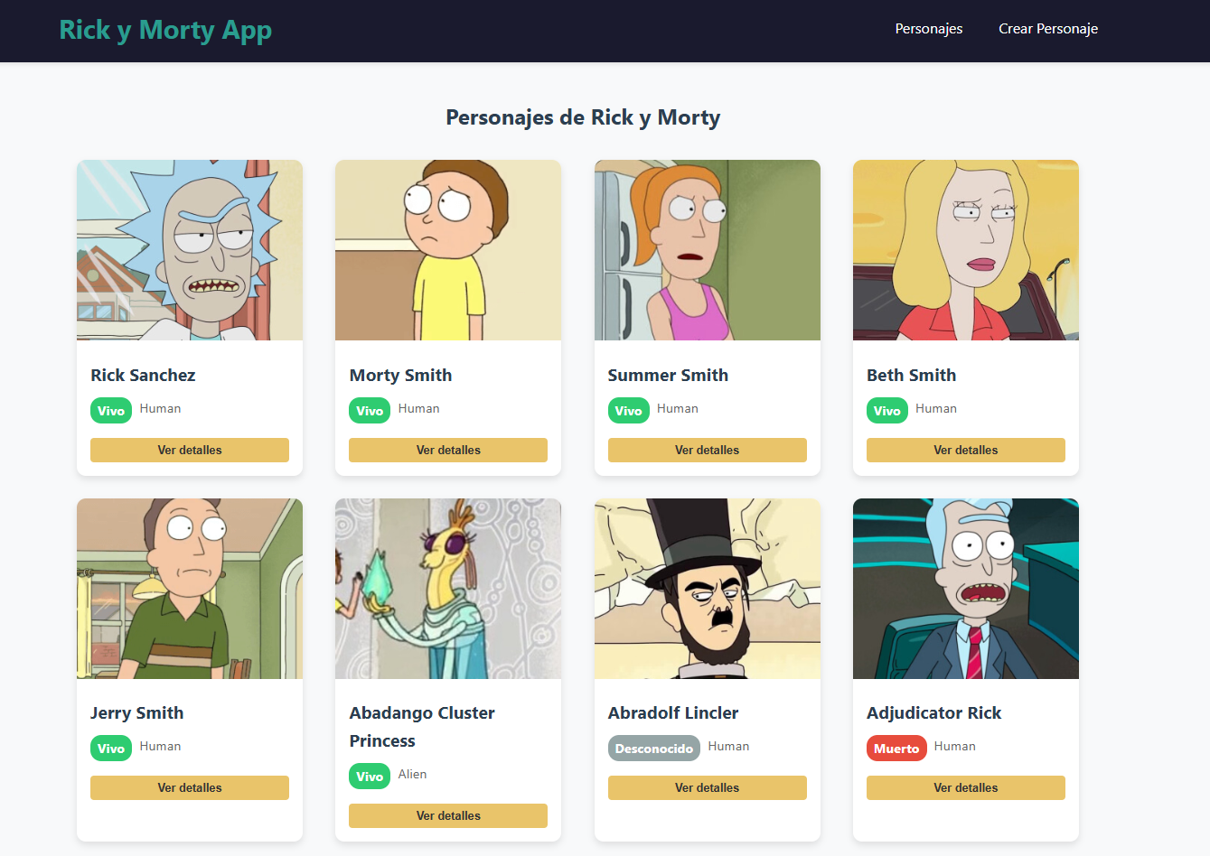 Rick and Morty Project